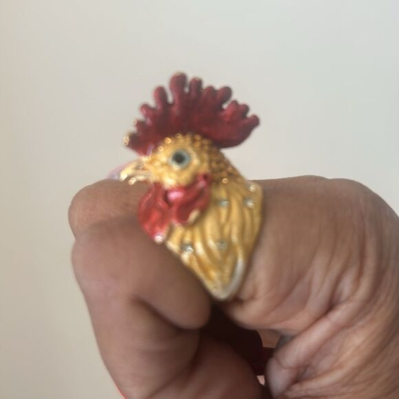 ***Host Pick: Together We Posh 10/27/25 Colorful Rooster Statement Ring - Picture 4 of 4